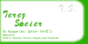 terez speier business card